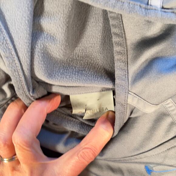 Athleta Hoodie XS Womens Gray Pullover Plush Tech Running Athletic - Picture 3 of 13